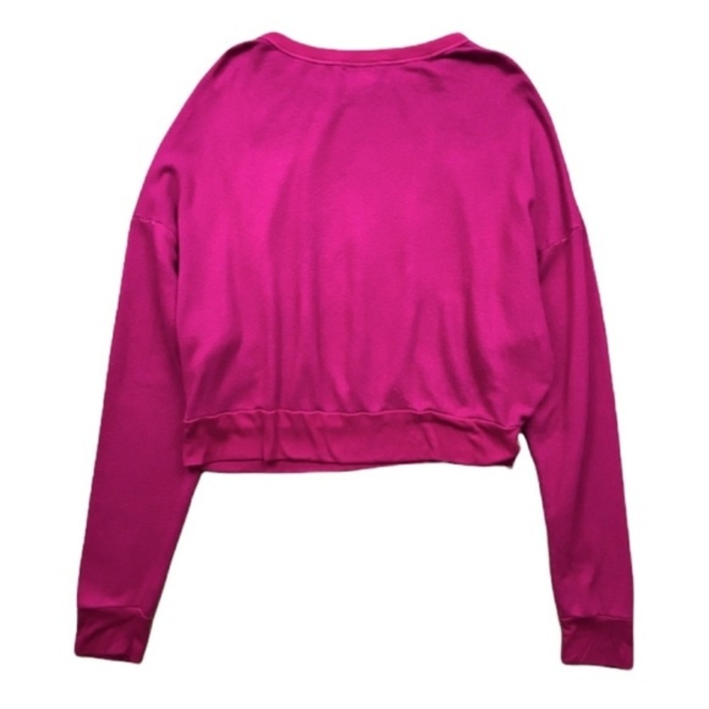 Anthropologie T.La Studio Sweatshirt in Fuchsia S - Picture 8 of 8
